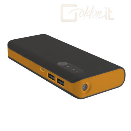 Powerbank vésztöltők Platinet PMPB80BO 8000mAh PowerBank and Torch + microUSB Cable Black/Orange - PMPB80BO