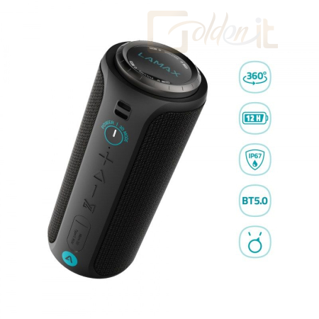 Hangfal Lamax Sounder2 Bluetooth Speaker Black - LMXSO2