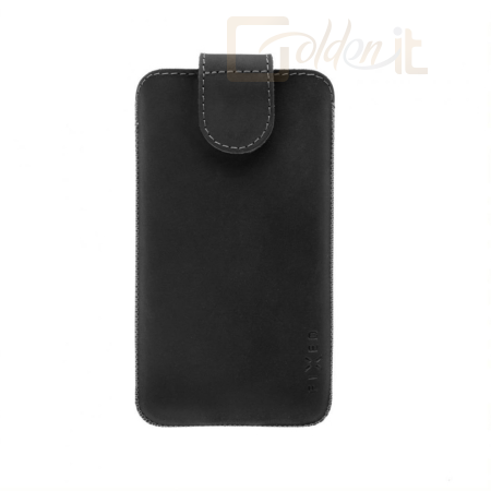 Okostelefon kiegészítő FIXED Leather case Posh, size 4XL + Black - FIXPOM-BK-4XL+