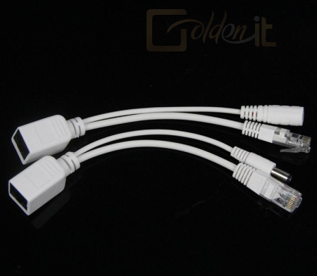 Hálózati eszközök Gembird UTP passive PoE adapter Kit - PP12-POE-0.15M-W