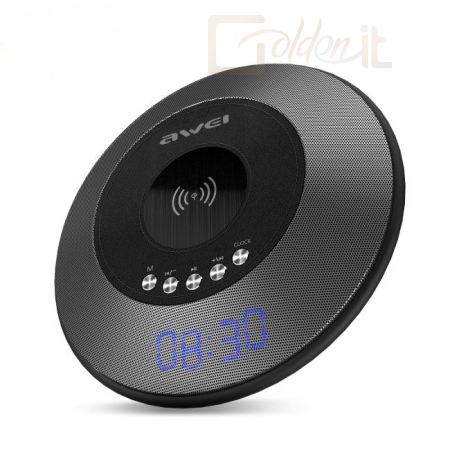 Hangfal AWEI Y290 Bluetooth Speaker/PowerBank/Fast Wireless Charger Black - MG-AWEY290-02