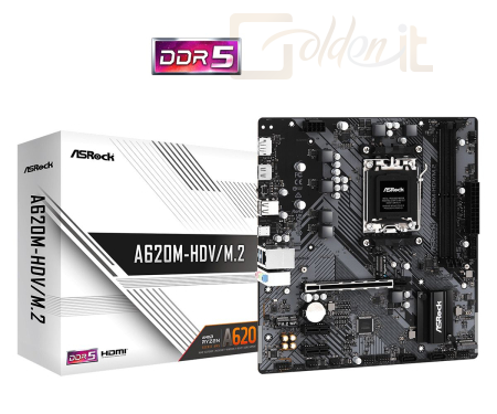 Alaplapok ASRock A620M-HDV/M.2 - 90-MXBLL0-A0UAYZ