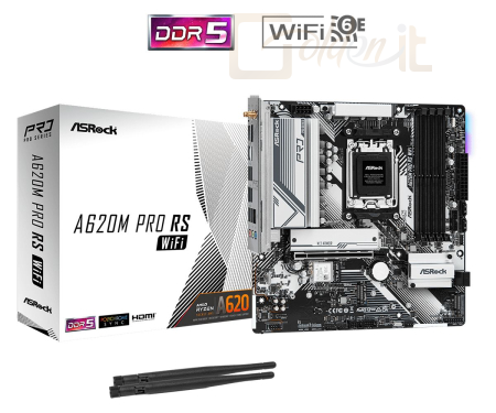 Alaplapok ASRock A620M PRO RS WIFI - 90-MXBLX0-A0UAYZ