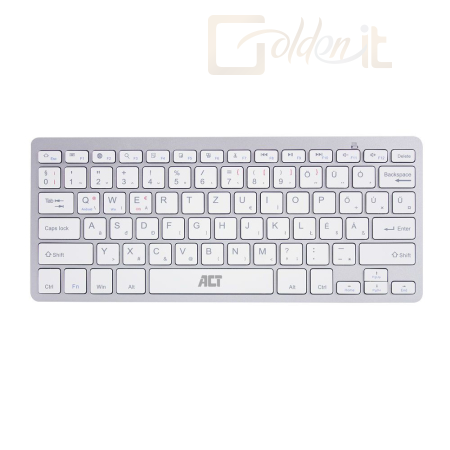Billentyűzet ACT AC5610 Portable Bluetooth Keyboard White HU - AC5610