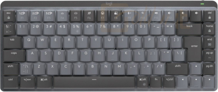 Billentyűzet Logitech MX Mechanical Mini Linear Mechanical Wireless Keyboard Graphite Grey US - 920-010781