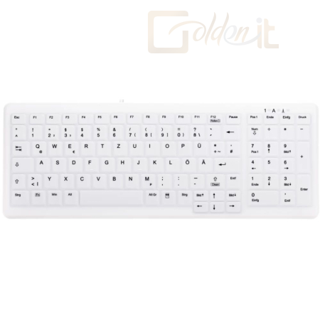 Billentyűzet Cherry AK-C7000F Active Key Keyboard White UK - AK-C7000F-UVS-W/UK