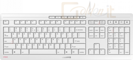 Billentyűzet Cherry STREAM billentyűzet White US - JK-8500EU-0