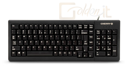 Billentyűzet Cherry G84-5200 Compact Keyboard Black UK - G84-5200LCMGB-2