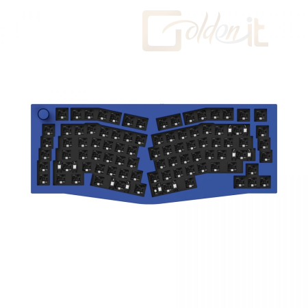 Billentyűzet Keychron Q10 QMK Custom RGB Mechanical Keyboard Barebone ISO Knob Navy Blue US - Q10-F3