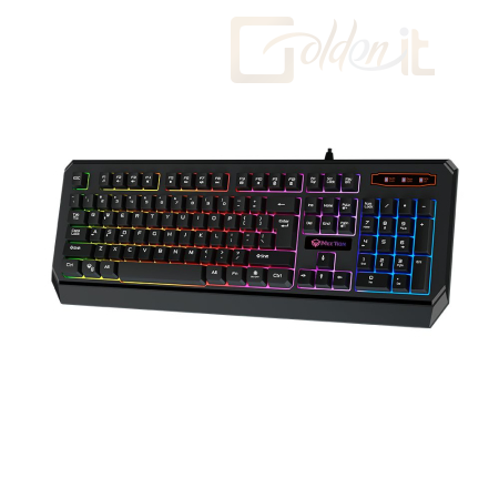 Billentyűzet Meetion K9320 Colorful Waterproof Backlight Gaming Keyboard Black HU - MT-K9320