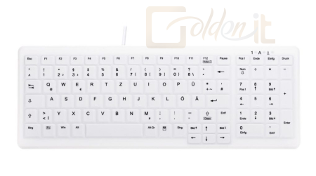 Billentyűzet Cherry AK-C7000F Active Key Keyboard White US - AK-C7000F-U1-W/US