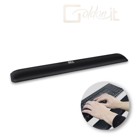 Billentyűzet ACT AC8005 Ergonomic wrist pad for keyboards Black - AC8005