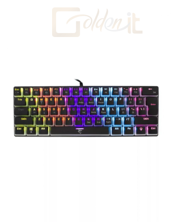 Billentyűzet White Shark GK-2202B Ashiko Red Switches Mechanical 60% Gaming Keyboard Black US - GK-2202B/R-US