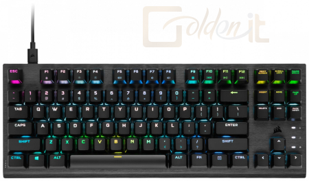 Billentyűzet Corsair K60 Pro TKL RGB Tenkeyless Optical-Mechanical Gaming Keyboard Black US - CH-911D01A-NA
