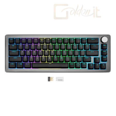 Billentyűzet Cooler Master CK721 Red Switch Gaming Keyboard Space Grey HU - CK-721-GKTR1-HU