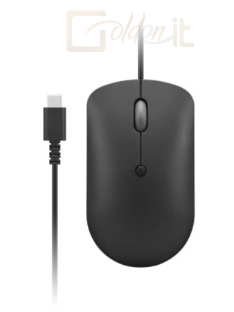 Egér Lenovo 400 USB-C Wired Compact Mouse Black - GY51D20875