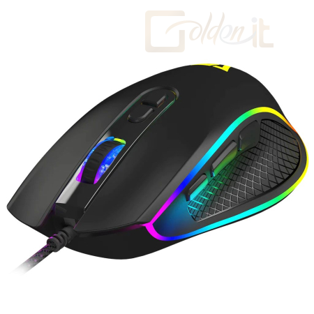 Egér Modecom Volcano Veles Gaming Mouse Black - M-MC-VELES-100