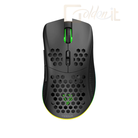 Egér VERTUX Ammolite Wireless RGB Gaming Mouse Black - AMMOLITE
