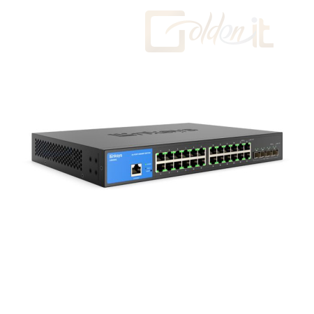 Hálózati eszközök Linksys 24-Port Managed Gigabit Ethernet Switch with 4 10G SFP+ Uplinks - LGS328C-EU