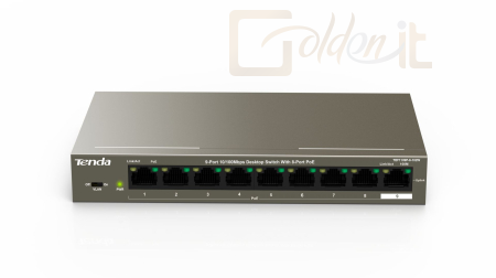 Hálózati eszközök Tenda TEF1109P-8-102W  9-Port Fast Unmanaged Switch With 8-Port PoE - TEF1109P-8-102W