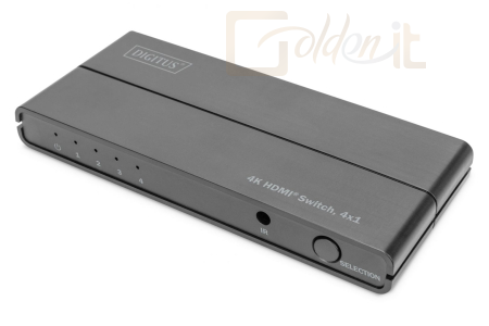 Hálózati eszközök Digitus DS-45329 4K HDMI Switch 4x1 Black - DS-45329