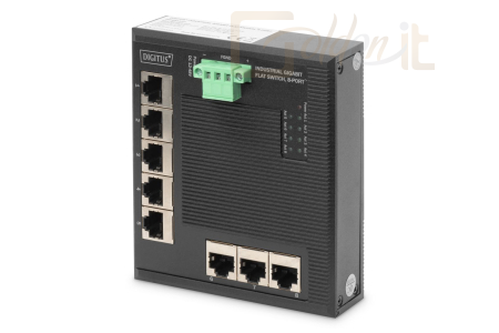 Hálózati eszközök Digitus Industrial 8-Port Gigabit Switch - DN-651127