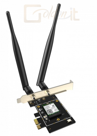 Hálózati eszközök Tenda E33 AX5400 Tri-band Gigabit Wi-Fi 6E PCI-E Adapter - E33