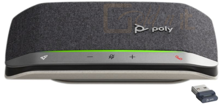 Hangfal Poly Plantronics Sync 20+ USB-C/BT600C Conferencing Speaker Black/Silver - 216869-01