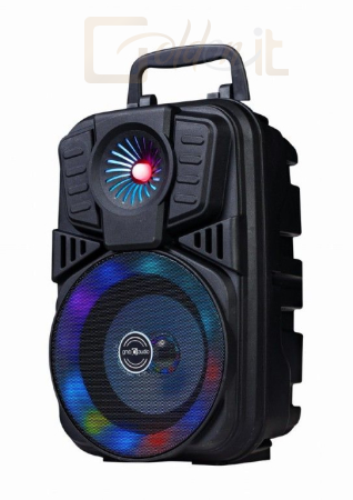 Hangfal Gembird SPK-BT-LED-01 Bluetooth portable party speaker Black - SPK-BT-LED-01