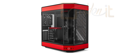 Ház HYTE Y60 Tempered Glass Red/Black - CS-HYTE-Y60-RED