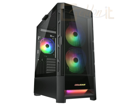 Ház Cougar Duoface RGB Tempered Glass Black - CGR-5ZD1B-RGB