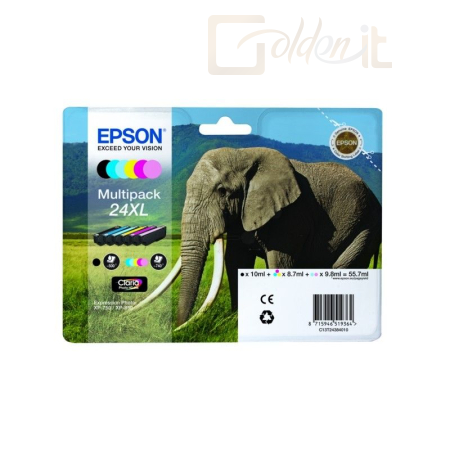 Nyomtató - Tintapatron Epson T2438 (24XL) Multipack tintapatron - C13T24384510