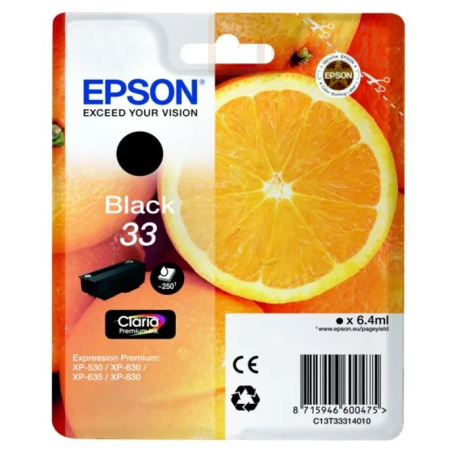 Nyomtató - Tintapatron Epson T3331 (33) Black tintapatron - C13T33314022