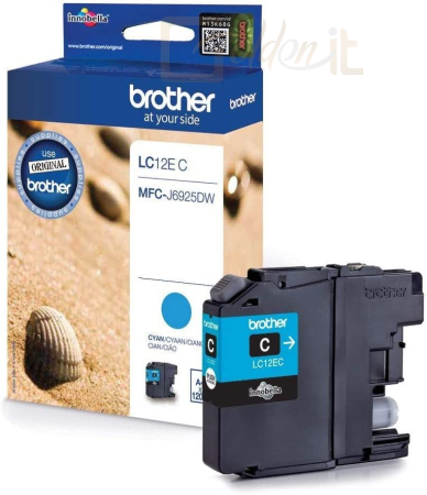 Nyomtató - Tintapatron Brother LC-12ECXL Cyan tintapatron - LC12EC