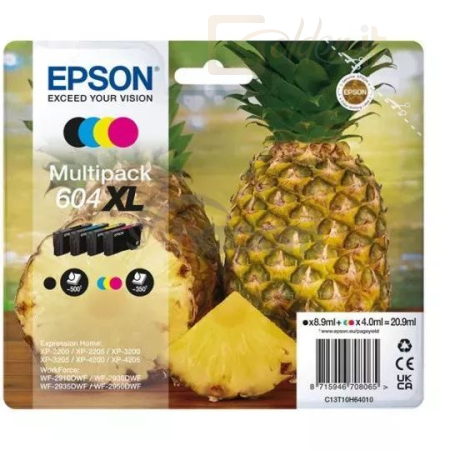 Nyomtató - Tintapatron Epson T10H6 (604XL) Multipack tintapatron - C13T10H64020