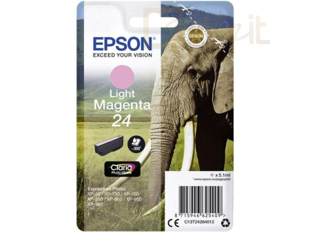 Nyomtató - Tintapatron Epson T2426 (24) Light Magenta tintapatron - C13T24264012
