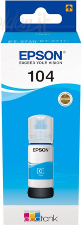 Nyomtató - Tintapatron Epson EcoTank 104 Cyan tintapatron - C13T00P240