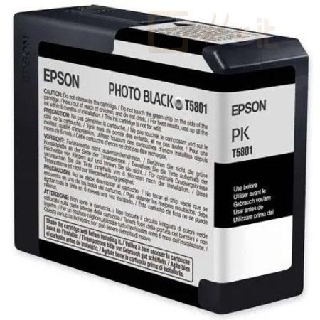 Nyomtató - Tintapatron Epson T5801 Photo Black tintapatron - C13T580100