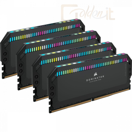 RAM Corsair 64GB DDR5 6200MHz Kit(4x16GB) Dominator Platinum RGB Black - CMT64GX5M4B6200C32