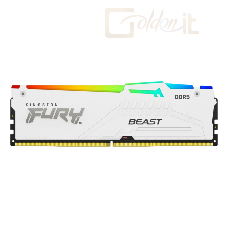 RAM Kingston 16GB DDR5 5200MHz Fury Beast RGB White - KF552C36BWEA-16