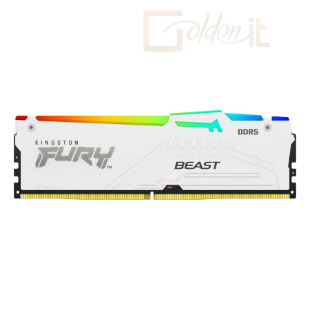 RAM Kingston 16GB DDR5 5600MHz Fury Beast RGB White - KF556C40BWA-16