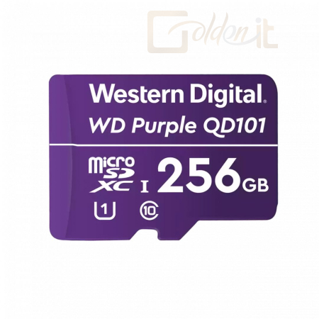 USB Ram Drive Western Digital 256GB microSDXC Class10 UHS-I (U1) Purple QD101 adapter nélkül - WDD256G1P0C
