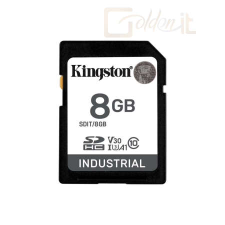 USB Ram Drive Kingston 8GB SDHC Industrial Class 10 U3 V30 A1 - SDIT/8GB