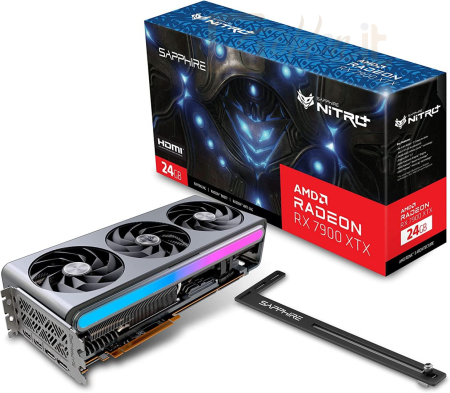 Videókártya Sapphire Radeon RX 7900XTX 24GB DDR6 Nitro+ Gaming OC VAPOR-X - 11322-01-40G