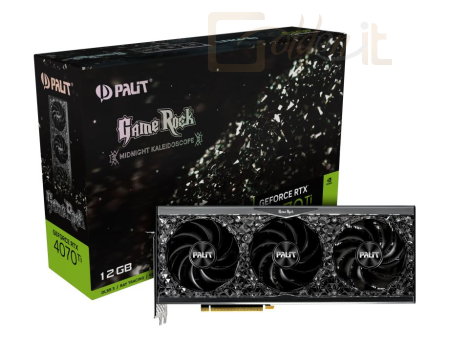 Videókártya Palit GeForce RTX 4070 Ti 12GB DDR6X GameRock - NED407T019K9-1045G