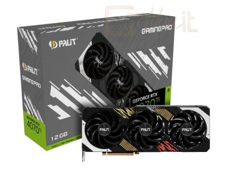 Videókártya Palit GeForce RTX 4070 Ti 12GB DDR6X GamingPro - NED407T019K9-1043A