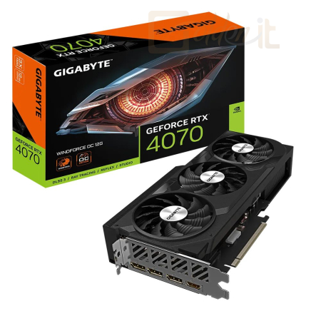 Videókártya Gigabyte RTX­­ 4070 WINDFORCE OC 12G - GV-N4070WF3OC-12GD