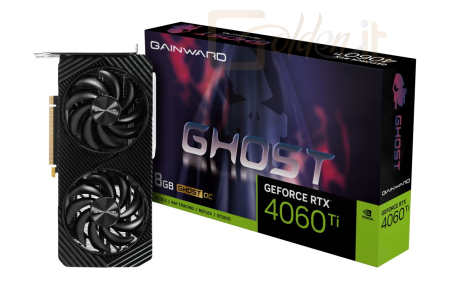 Videókártya Gainward GeForce RTX 4060 Ti 8GB DDR6 Ghost OC - NE6406TT19P1-1060B