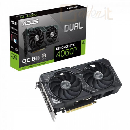 Videókártya Asus DUAL-RTX4060TI-O8G - DUAL-RTX4060TI-O8G