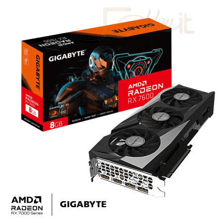 Videókártya Gigabyte RX 7600 GAMING OC 8G - GV-R76GAMING OC-8GD